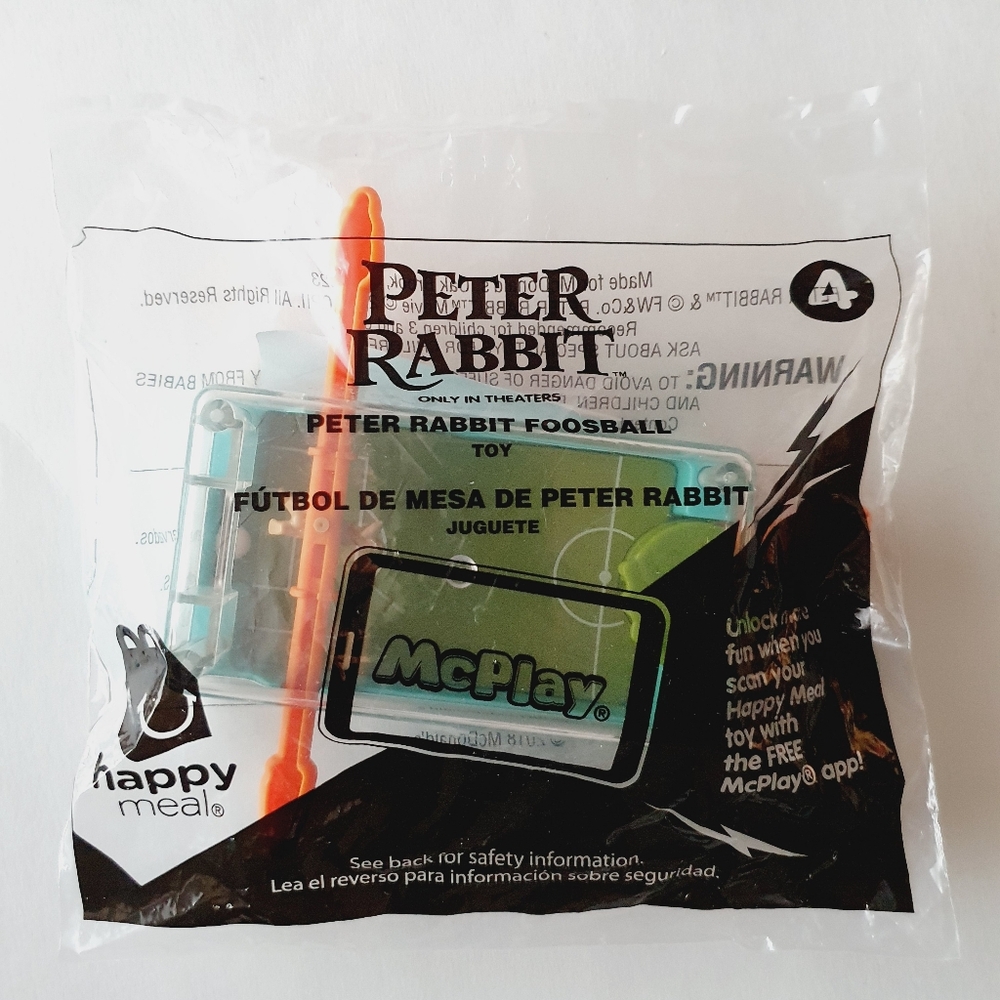 McDonald's Peter Rabbit Movie 2018 - Peter Rabbit Foosball #4 Happy Meal Toy